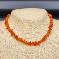 Amber Teething Necklace - Polished Honey Chip