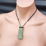 NZ Greenstone Pounamu Toki Pendant Necklace (N78)