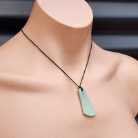 NZ Greenstone Pounamu Toki Pendant Necklace (P10 X5)