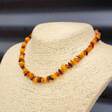 Amber Teething Necklace - Mixed Polished Chip