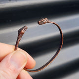 Copper Snake Cuff Bracelet