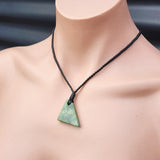 New Zealand Greenstone Pounamu Pendant Necklace (AJJC1794)