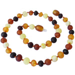 Amber Teething Necklace - Raw Mixed Amber 2J4