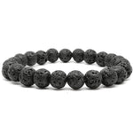 Adults 6mm Volcanic Stones Elastic Bracelet