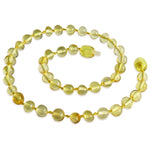 Amber Teething Necklace - Polished Lemon Amber